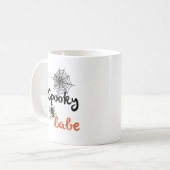 Spooky Babe - Schattige Halloween-ontwerp Koffiemok (Voorkant links)