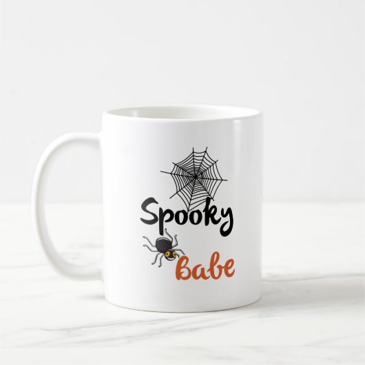 Spooky Babe - Schattige Halloween-ontwerp Koffiemok (Links)