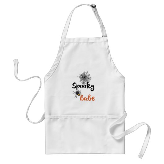 Spooky Babe - Schattige Halloween-ontwerp Standaard Schort (Voorkant)