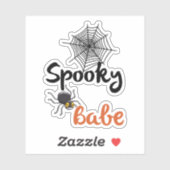 Spooky Babe - Schattige Halloween-ontwerp Sticker (Vel)