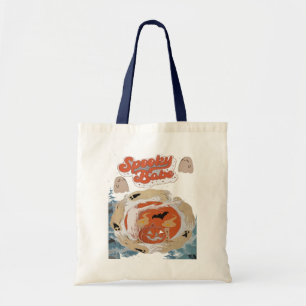 Spooky Babe Schattigee Halloween Ghost Quote Tote Bag