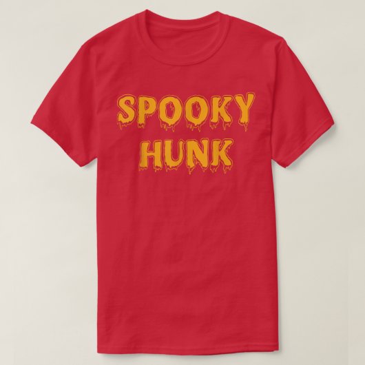 Spooky Babe Spooky Hunk Funny Matching Couples Hal T-shirt (Design voorkant)