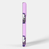 Spooky Babe Vrouw Halloween Ghost Retro Paarse Case-Mate iPhone Case (Achterkant / Rechts)