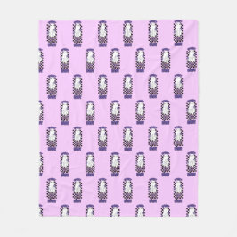 Spooky Babe Vrouw Halloween Ghost Retro Paarse Fleece Deken