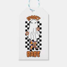 Spooky Babe Vrouw Halloween Ghost Sinaasappel
