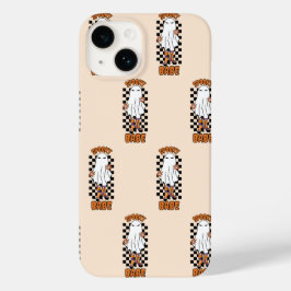 Spooky Babe Vrouw Halloween Ghost Sinaasappel Case-Mate iPhone 14 Hoesje