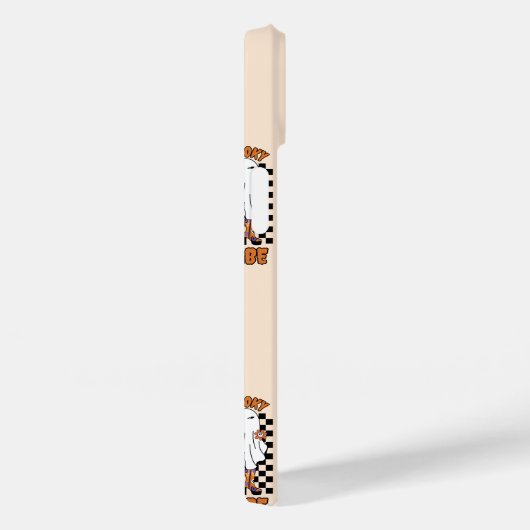 Spooky Babe Vrouw Halloween Ghost Sinaasappel Case-Mate iPhone Case (Achterkant / Rechts)