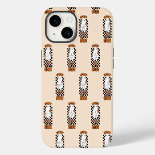 Spooky Babe Vrouw Halloween Ghost Sinaasappel iPhone 14 Hoesje