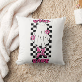Spooky Babe Woman Halloween Ghost beroemd gemaakt Kussen
