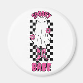 Spooky Babe Woman Halloween Ghost beroemd gemaakt Magneet