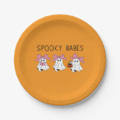Spooky babes cute ghost papieren bordje (Voorkant)