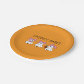 Spooky babes cute ghost papieren bordje (Gekanteld)