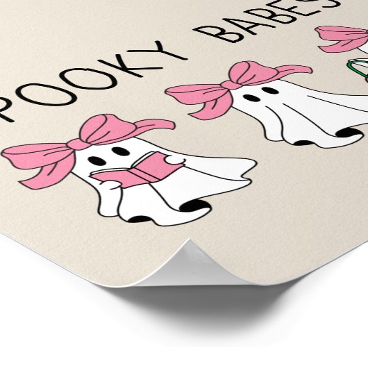 Spooky babes cute ghost poster (Hoek)