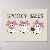 Spooky babes cute ghost poster (Voorkant)