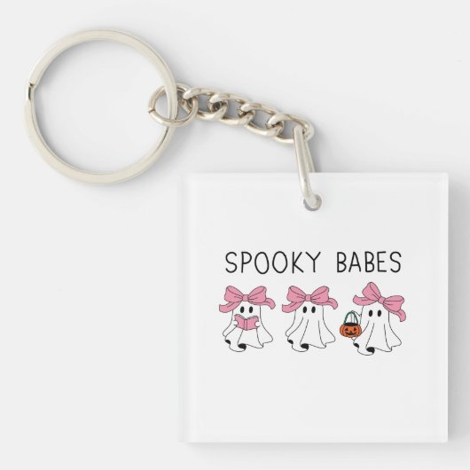 Spooky babes cute ghost sleutelhanger (Voorkant)