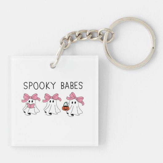 Spooky babes cute ghost sleutelhanger (Achterkant)