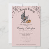 Spooky Baby brouwt gotisch Baby shower Kaart (Voorkant)