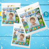 Spooky Baby Dino Kinder foto verjaardagsfeestje Bedankzakje