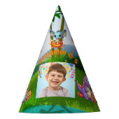 Spooky Baby Dino Verjaardag PhotoParty Petten Feesthoedjes (Voorkant)