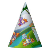 Spooky Baby Dino Verjaardag PhotoParty Petten Feesthoedjes (Links)