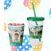 Spooky Baby Dino Verjaardagsfeestje Acryl Drinkbeker