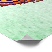 Spooky Baby Dinosaur Theme Kids Verjaardagsfeest Poster (Hoek)