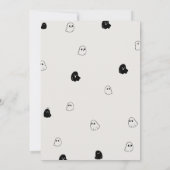 Spooky Baby shower Kaart (Achterkant)