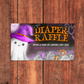 Spooky Baby shower Luier Raffle Informatiekaartje