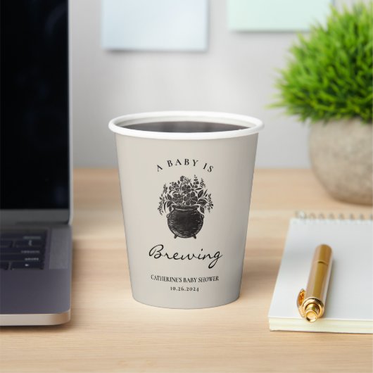 Spooky Baby shower Paper Cup Papieren Bekers (Insitu)