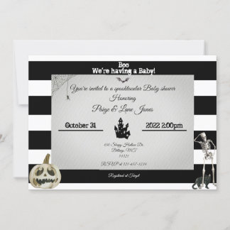 Spooky baby shower Uitnodiging