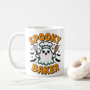 Spooky Baker - Schattige Ghost Halloween Baking Koffiemok