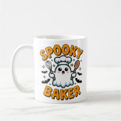 Spooky Baker - Schattige Ghost Halloween Baking Koffiemok (Links)