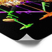 Spooky Baseball Ice Cream Drip Home Plate Dripping Poster (Hoek)