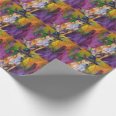 Spooky Basenji Halloween heks en pompoen Cadeaupapier (Hoek)