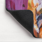 Spooky Basenji Halloween heks en pompoen Muismat (Hoek)