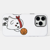 Spooky Basketball Ghost iPhone Hoesje (Achterkant horizontaal)