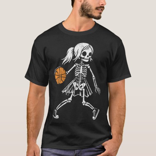 Spooky Basketball Skeletons Spooky Basketball Hall T-shirt (Voorkant)