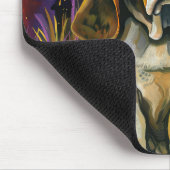 Spooky Basset Hound Halloween Witch and Pumpkin Muismat (Hoek)