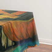 Spooky Basset Hound Halloween Witch and Pumpkin Tafelkleed (Voorbeeld)