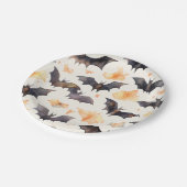Spooky Bat Autumn verlaat Halloween Papieren Bordje (Gekanteld)