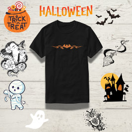  Spooky Bat Border Halloween Familie T-shirt