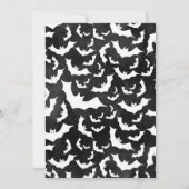 Spooky Bat Halloween Party Invitations Kaart (Achterkant)