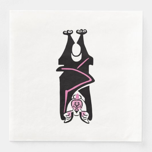 Spooky BAT - Halloween Servet (Voorkant)