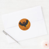 Spooky Bat Halloween Sticker - Oranje thema (Envelop)