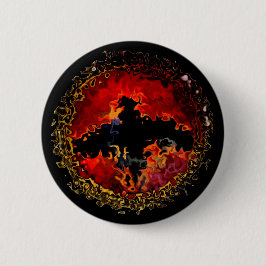 Spooky Bat in brand Ronde Button 5,7 Cm