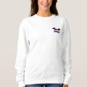 "Spooky Bat" Minimalistisch Sweatshirt (Voorkant)