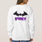 "Spooky Bat" Minimalistisch Sweatshirt (Achterkant)