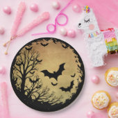 Spooky Bat Moon Papieren Bordje (Feest)