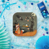 Spooky Bats en Fox Halloween Paper Bord (Feest)