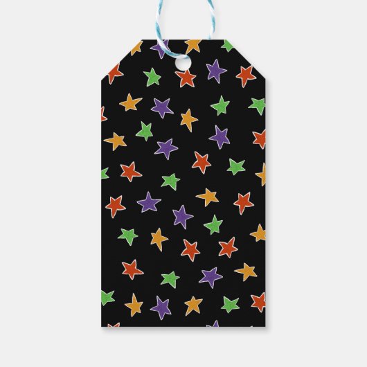 Spooky Bats & Geesten Gelukkig Halloween Cadeaulabel (Achterkant)